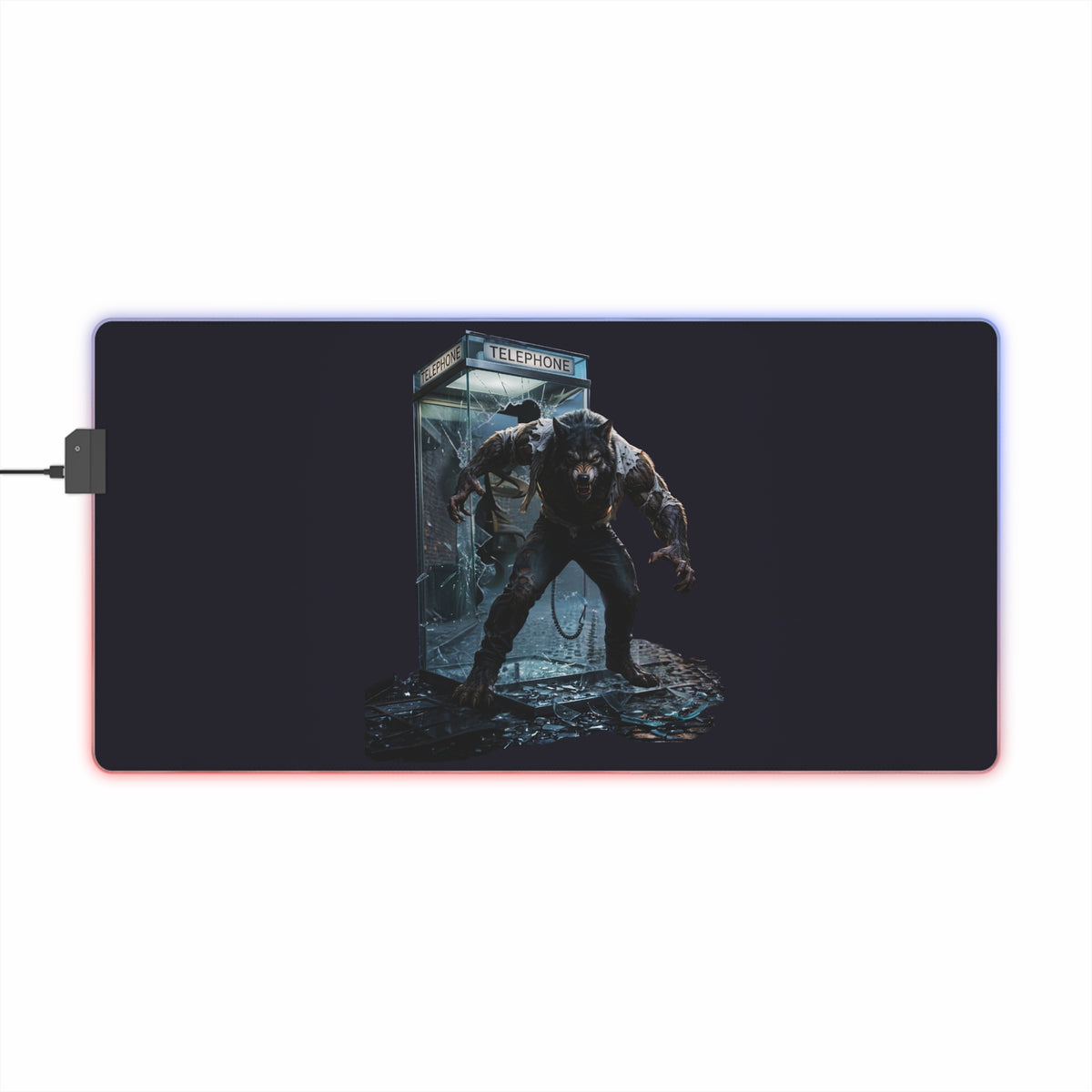 Gaming LED Desk Mat – The Hunt Begins