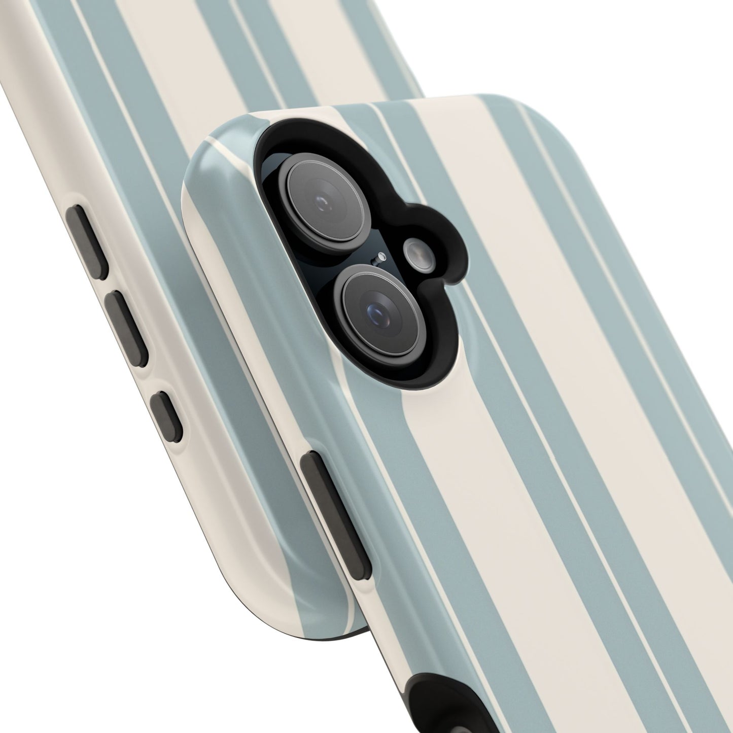 Wireless-Charging Compatible Case – Coastal Stripe