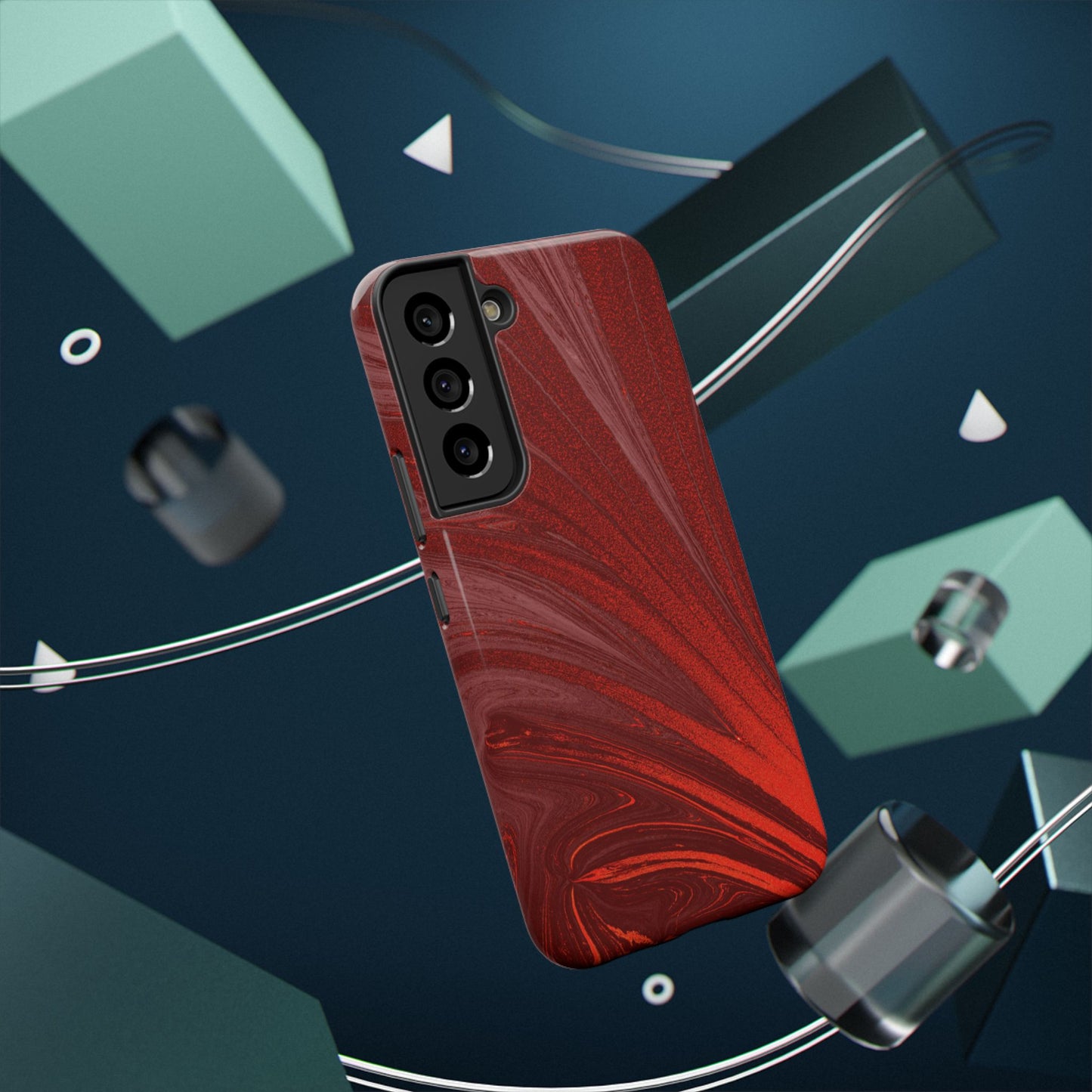 Impact-Resistant Phone Case — Crimson Current