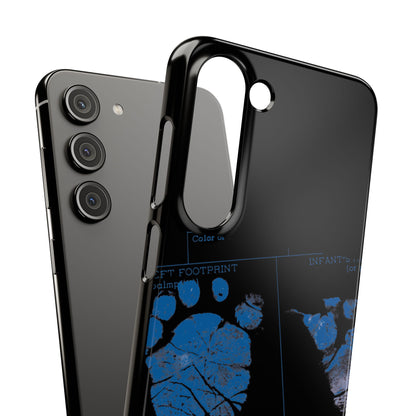 Snap Phone Case – Mom’s Little Blue Footprints