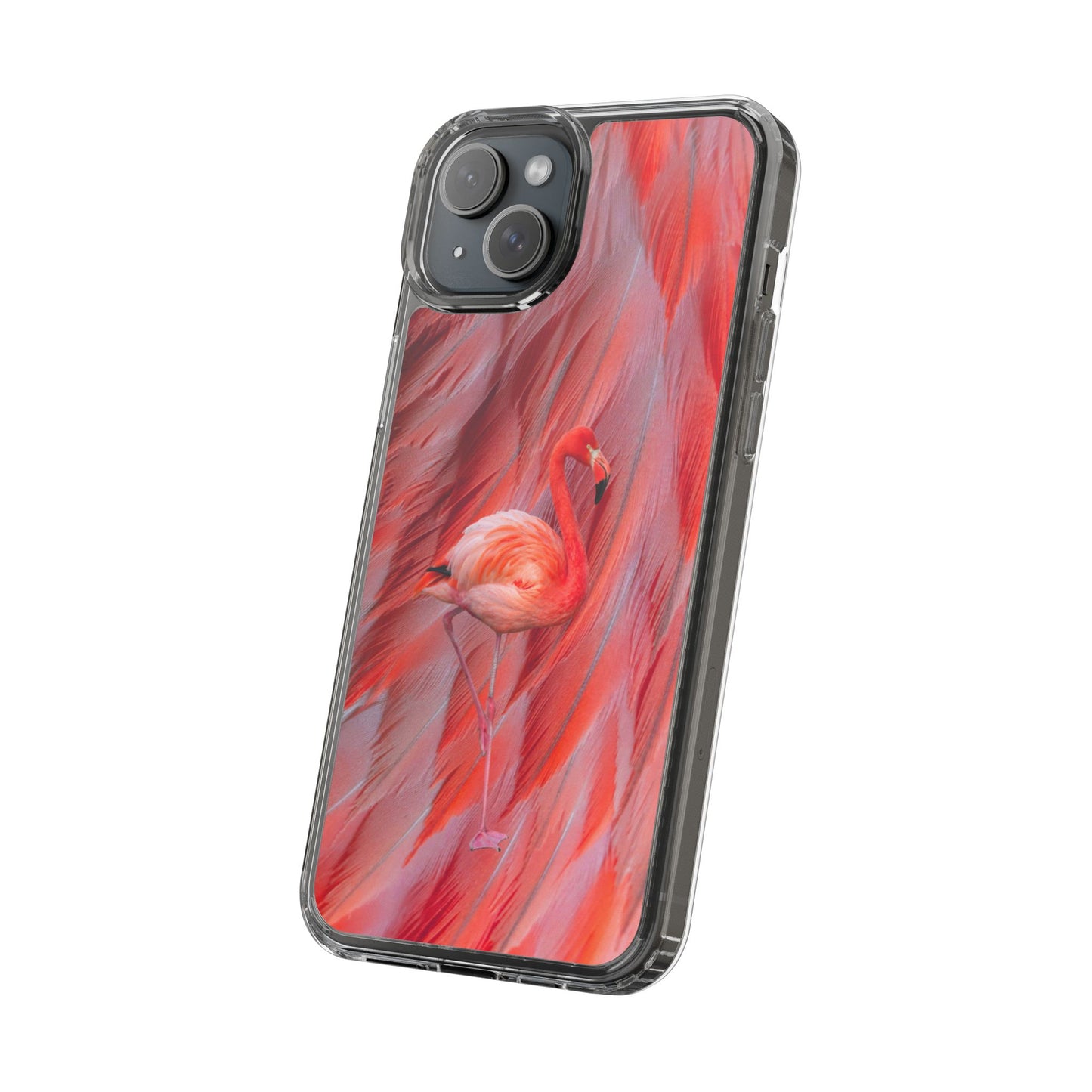 Clear Phone Case – Scarlet Plume