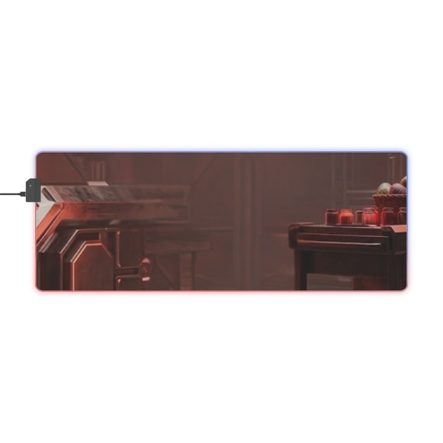 Gaming LED Desk Mat – Cyber Bunny Lair