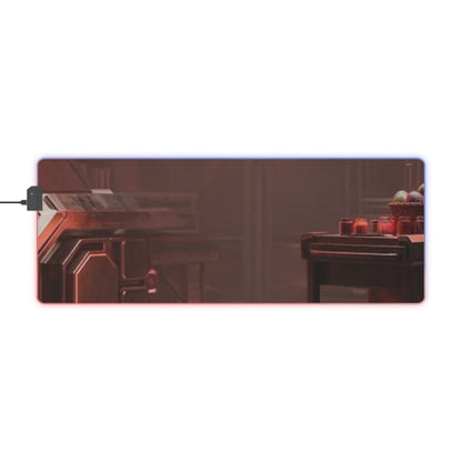 Gaming LED Desk Mat – Cyber Bunny Lair