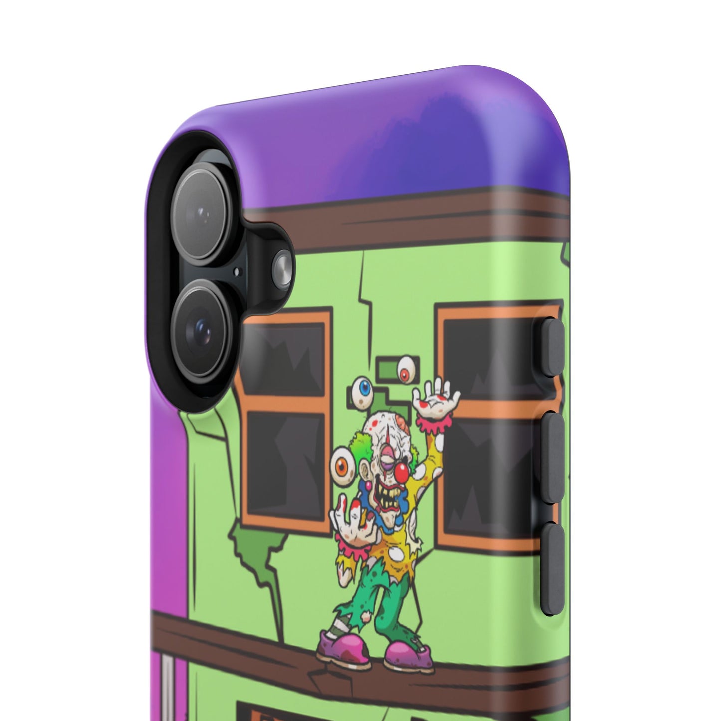Zombie Arcade Phone Case — Colorful Cartoon Horror Impact-Resistant iPhone Cover
