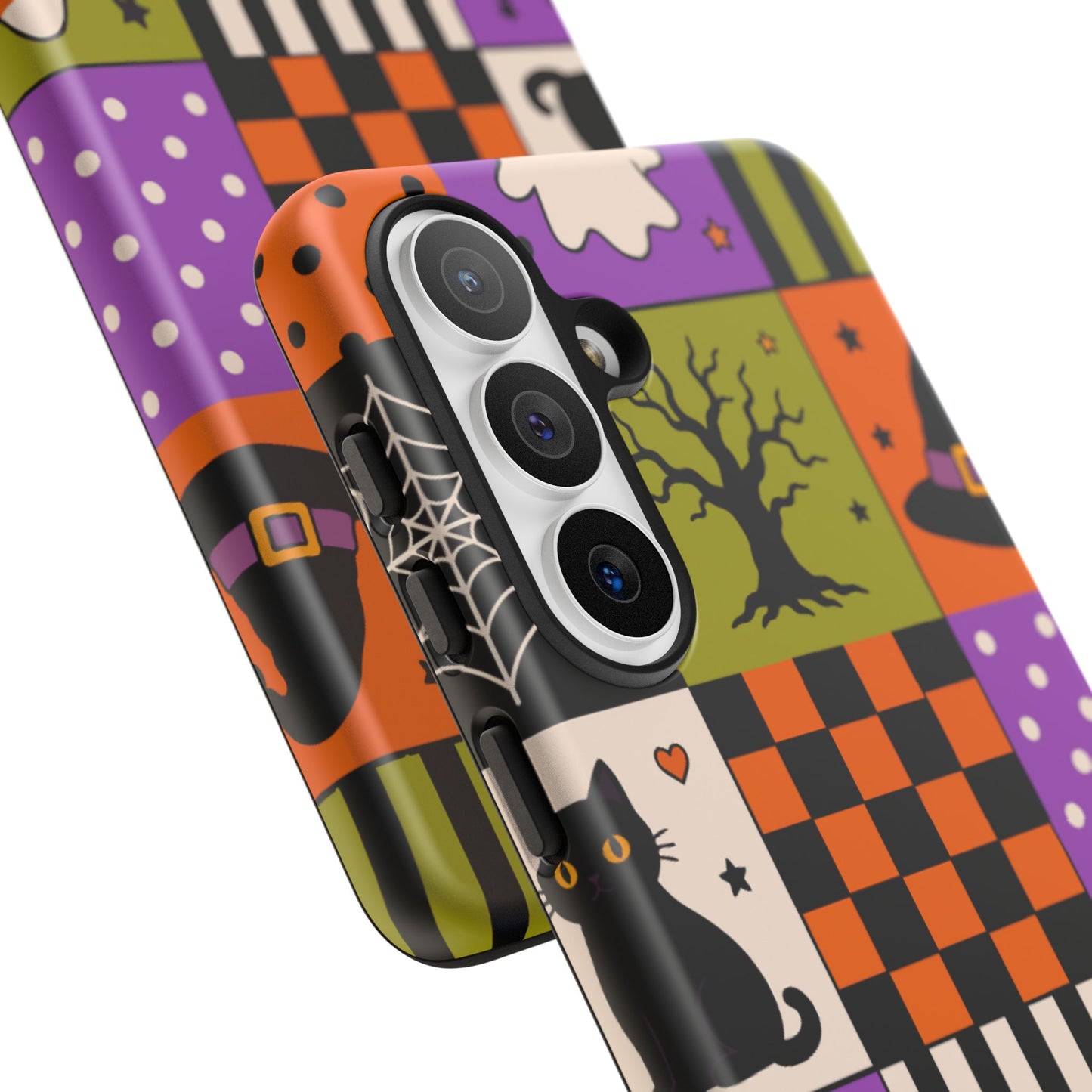 Protective Phone Case – Spooky Patchwork
