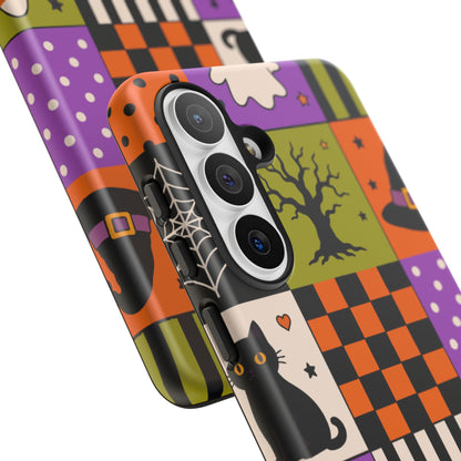 Protective Phone Case – Spooky Patchwork