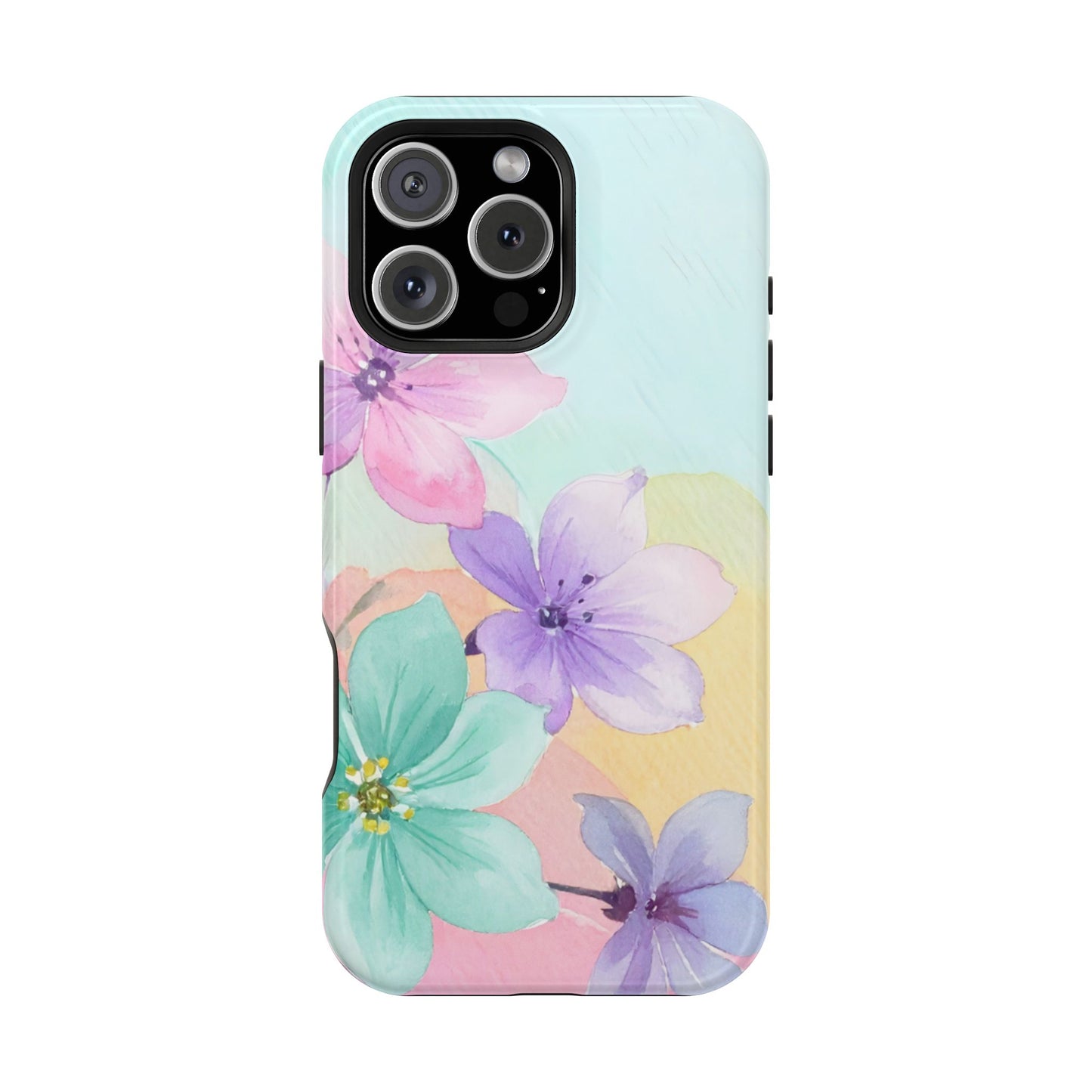 Impact-Resistant Phone Case – Water Petal