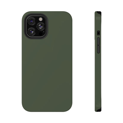 Impact-Resistant Phone Case — Military Green Protective Shockproof Cover