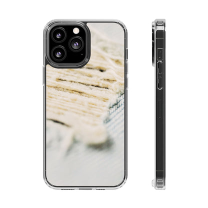 Clear Phone Case – Woven Warmth