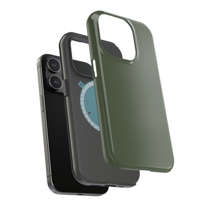 Wireless-Charging Compatible Case – Cabin Green – Compatible with iPhone 13–17 & Samsung Galaxy S25–S26 Series