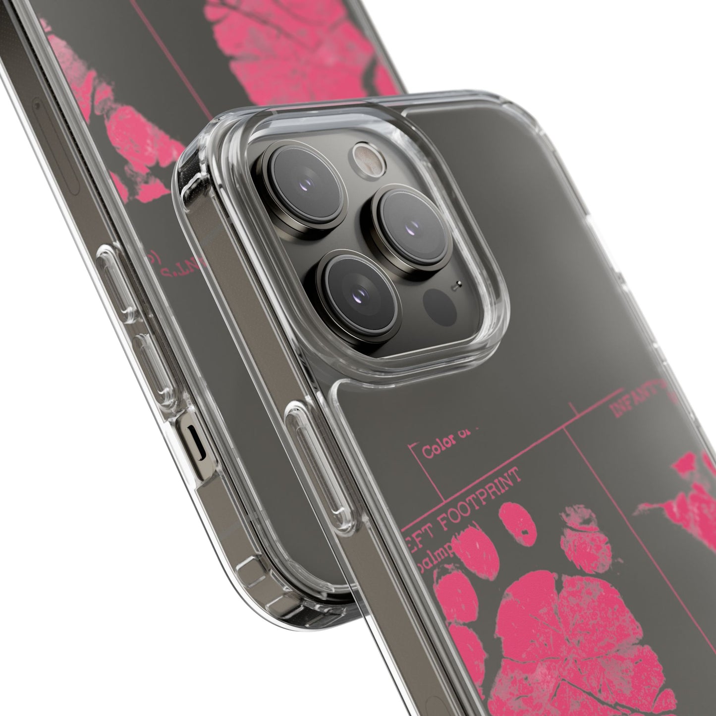 Clear Phone Case – Mom’s Little Pink Footprints