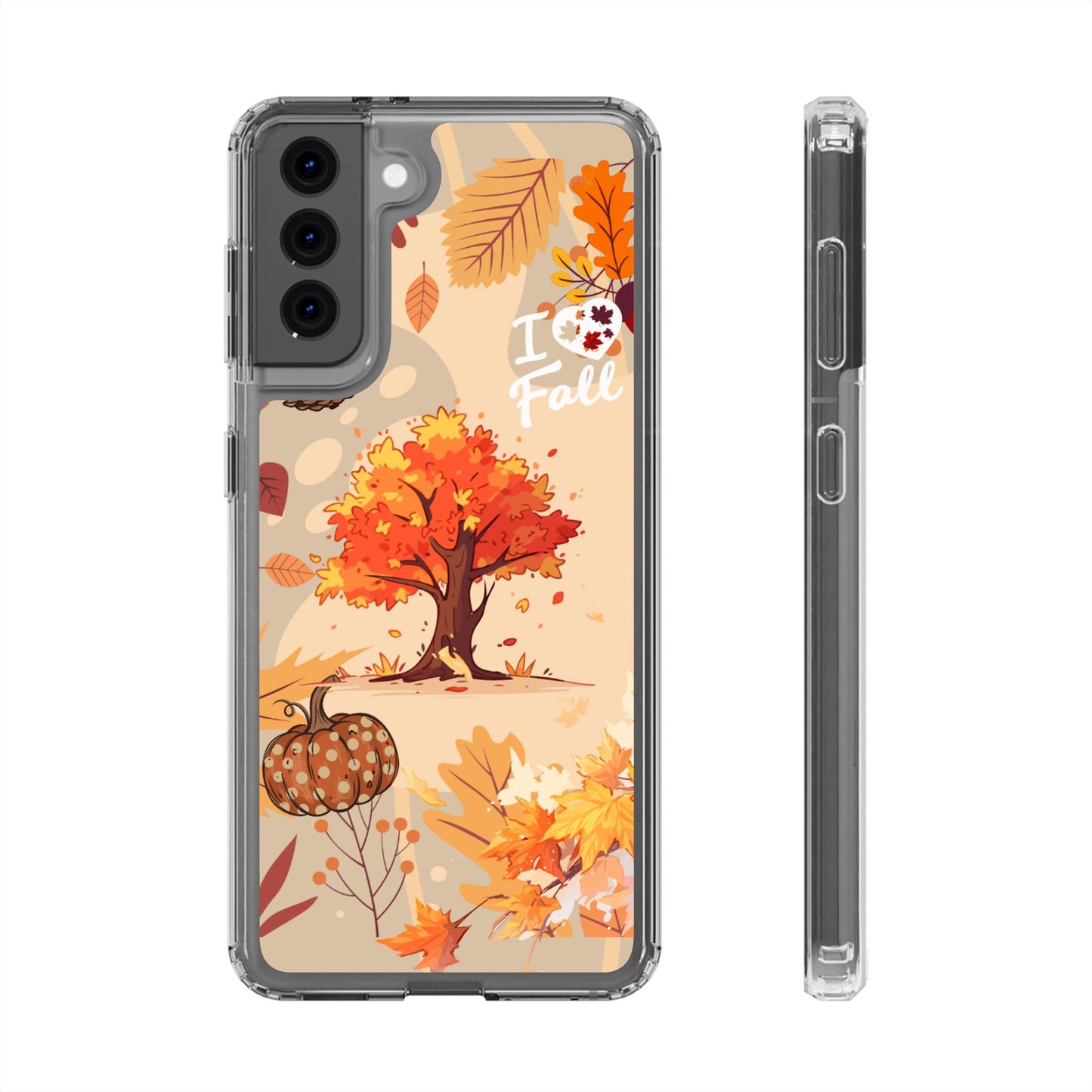 Clear Phone Case – Fall in Love