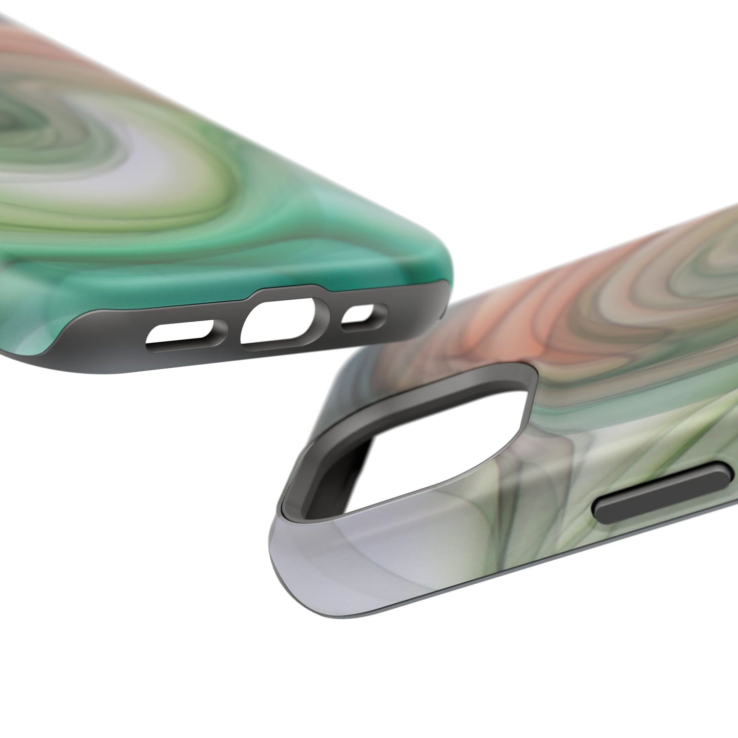 Impact-Resistant Phone Case – Marble Flow