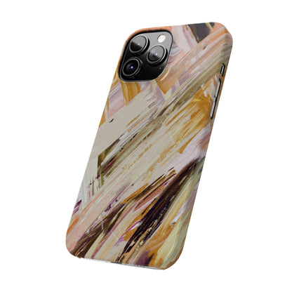 Slim Phone Case – Brush & Bronze