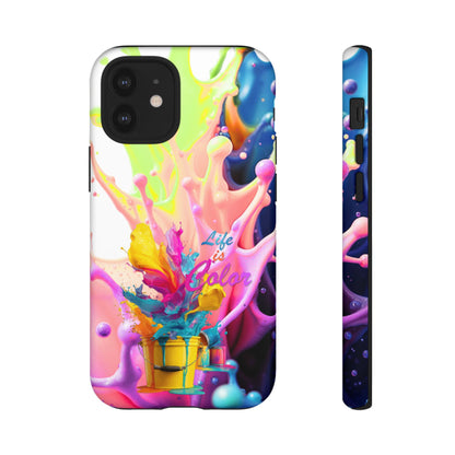 Color Splash Phone Case — “Life in Color” Protective Tough Case