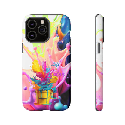 Color Splash Phone Case — “Life in Color” Protective Tough Case