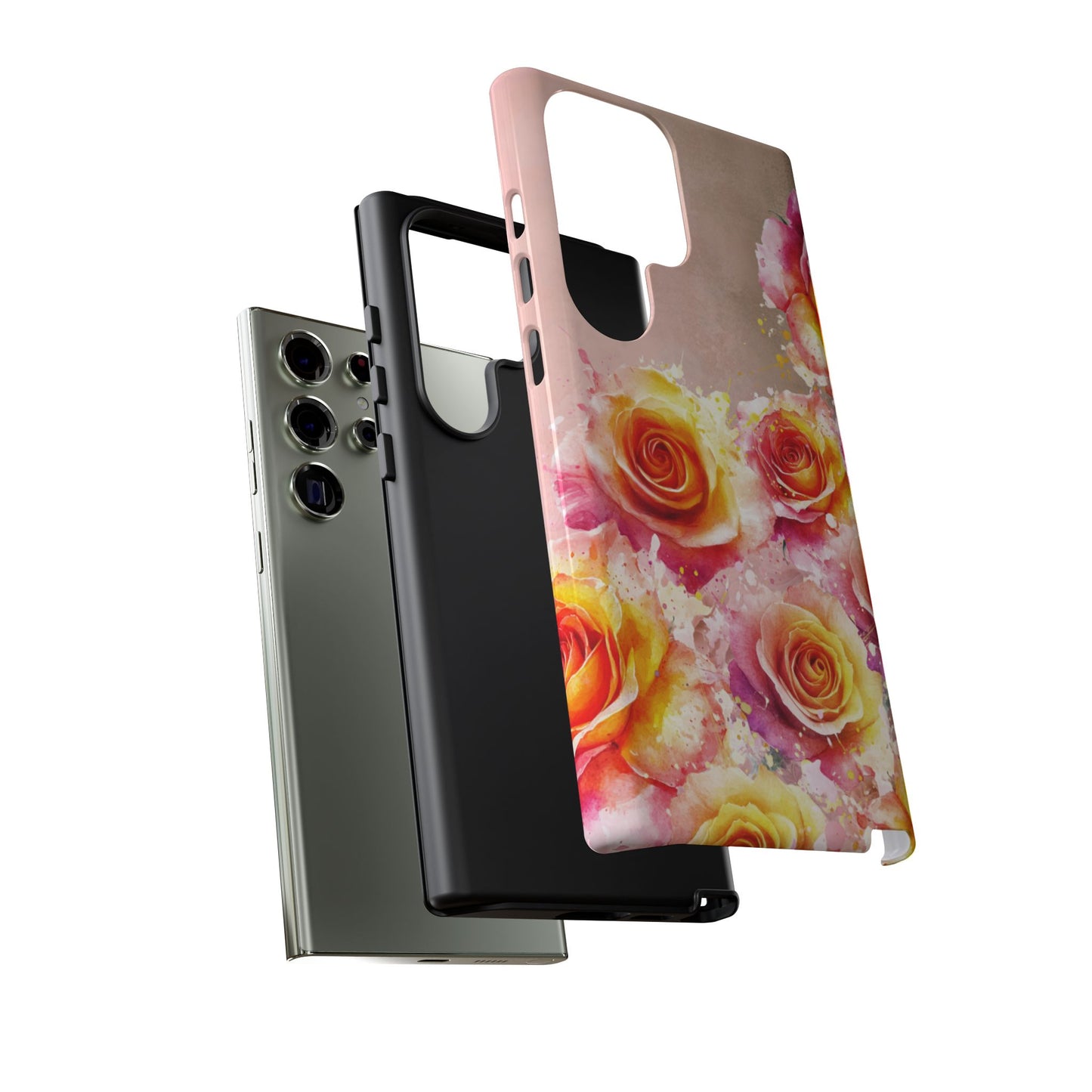 Protective Phone Case – Sunset Roses