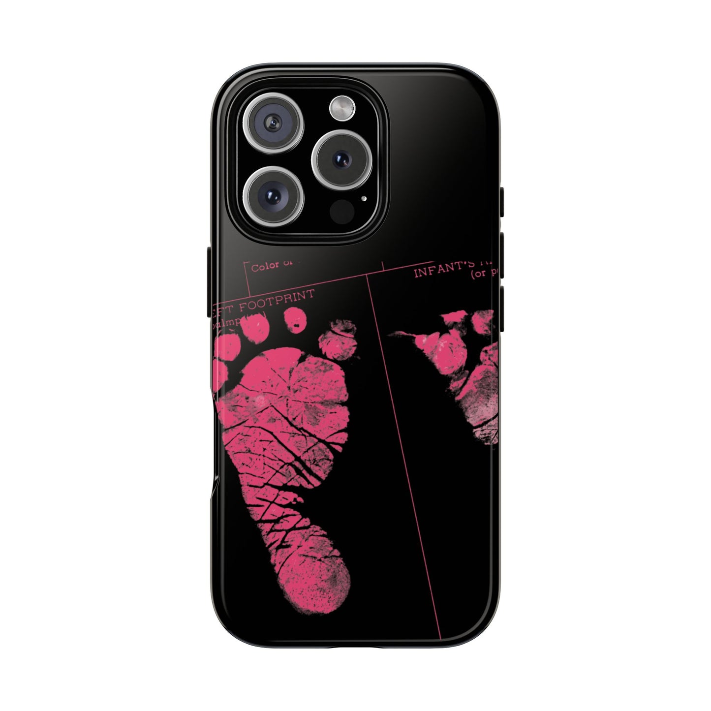 Protective Phone Case – Mom’s Little Pink Footprints