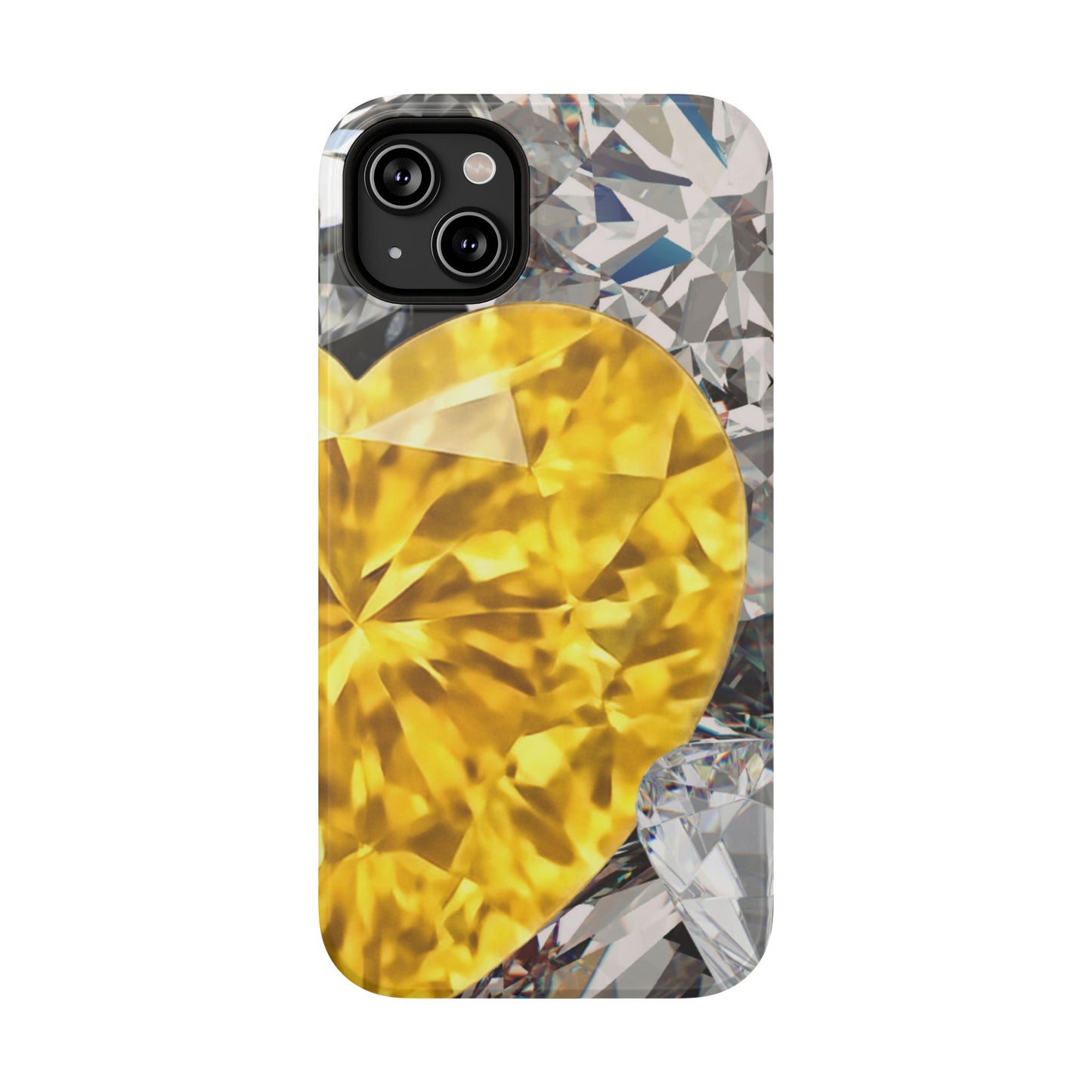 Impact-Resistant Phone Case – Heart of Gold