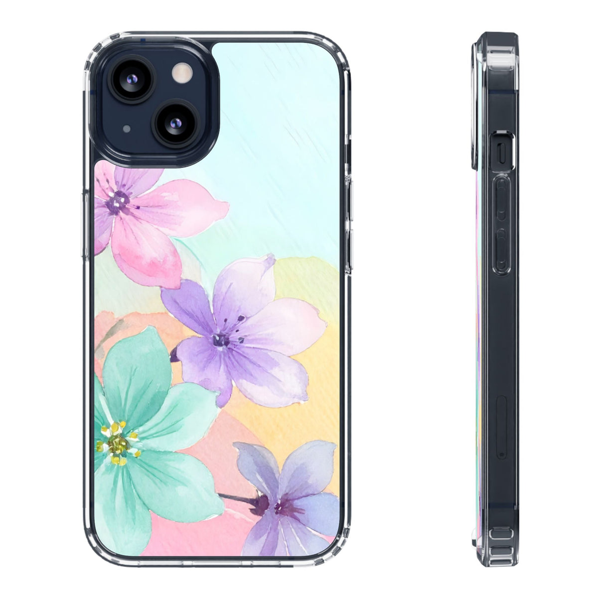 Clear Phone Case – Water Petal