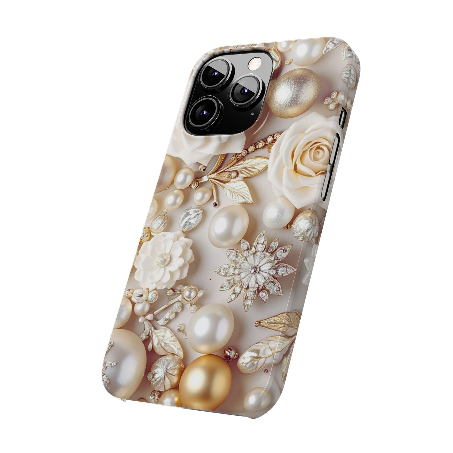Slim Phone Case – Ivory Opulence