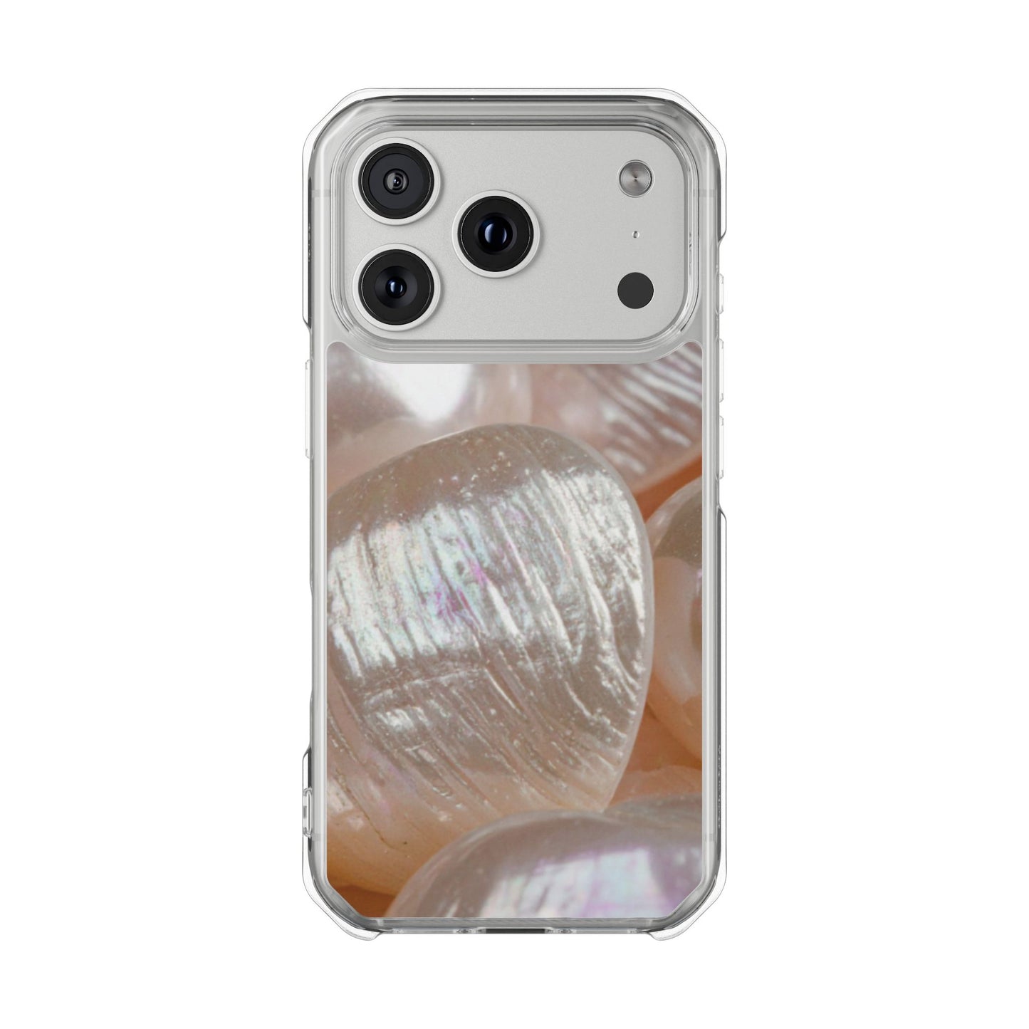 Clear Magnetic Phone Case – Blush Pearl