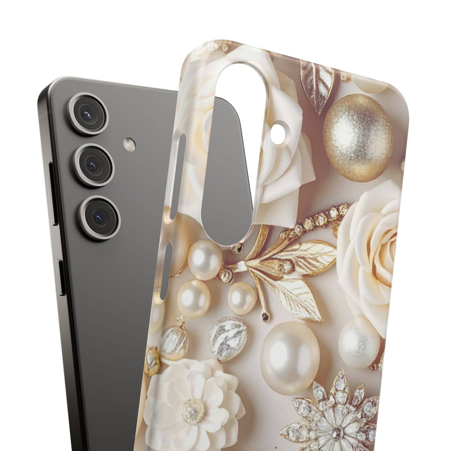 Snap Phone Case – Ivory Opulence