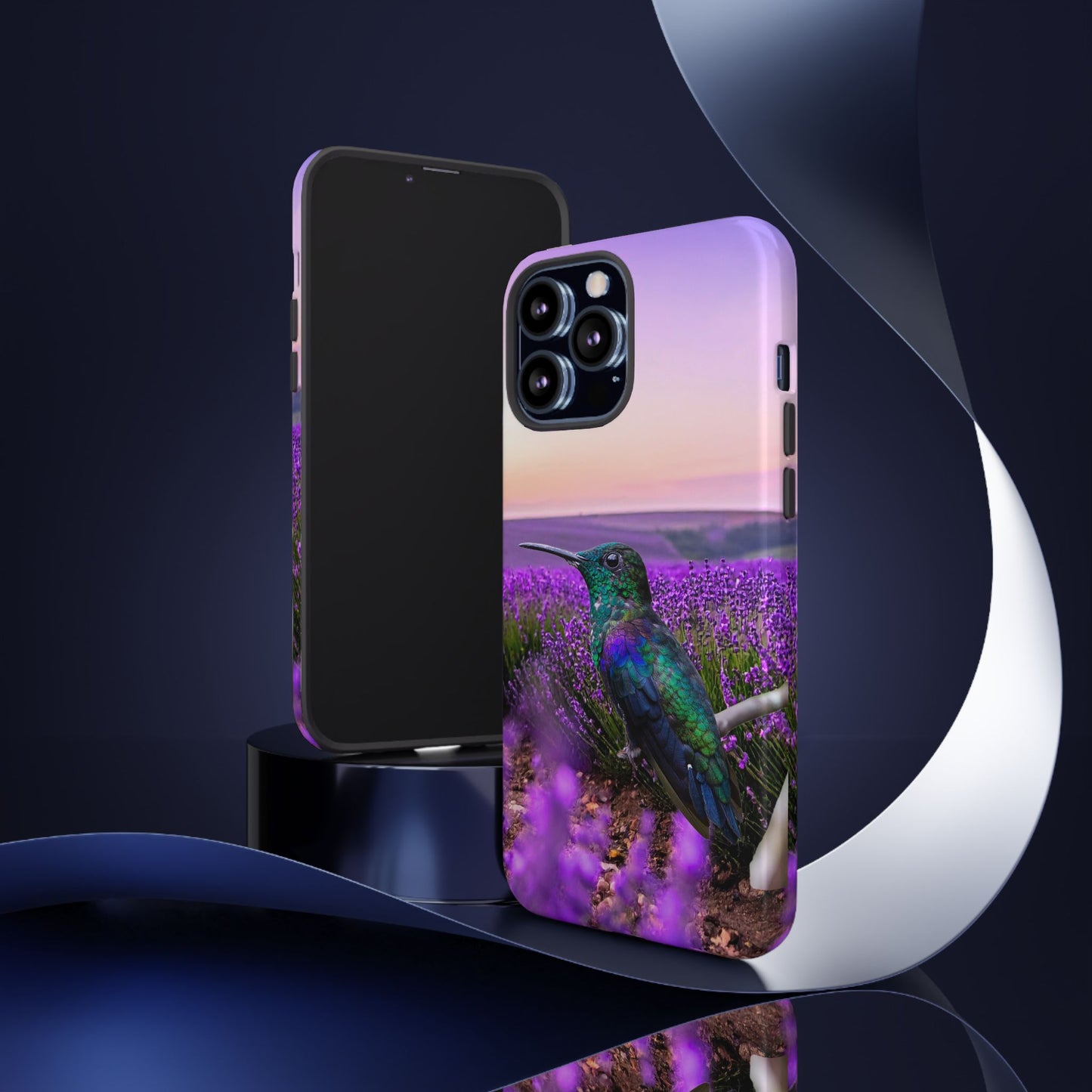 Protective Phone Case – Hummingbird Reverie