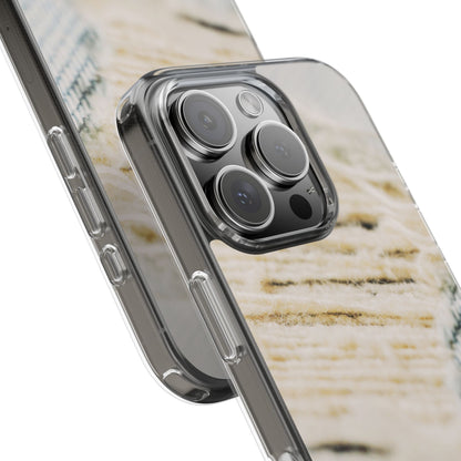 Clear Phone Case – Woven Warmth