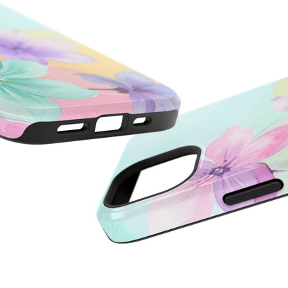 Impact-Resistant Phone Case – Water Petal