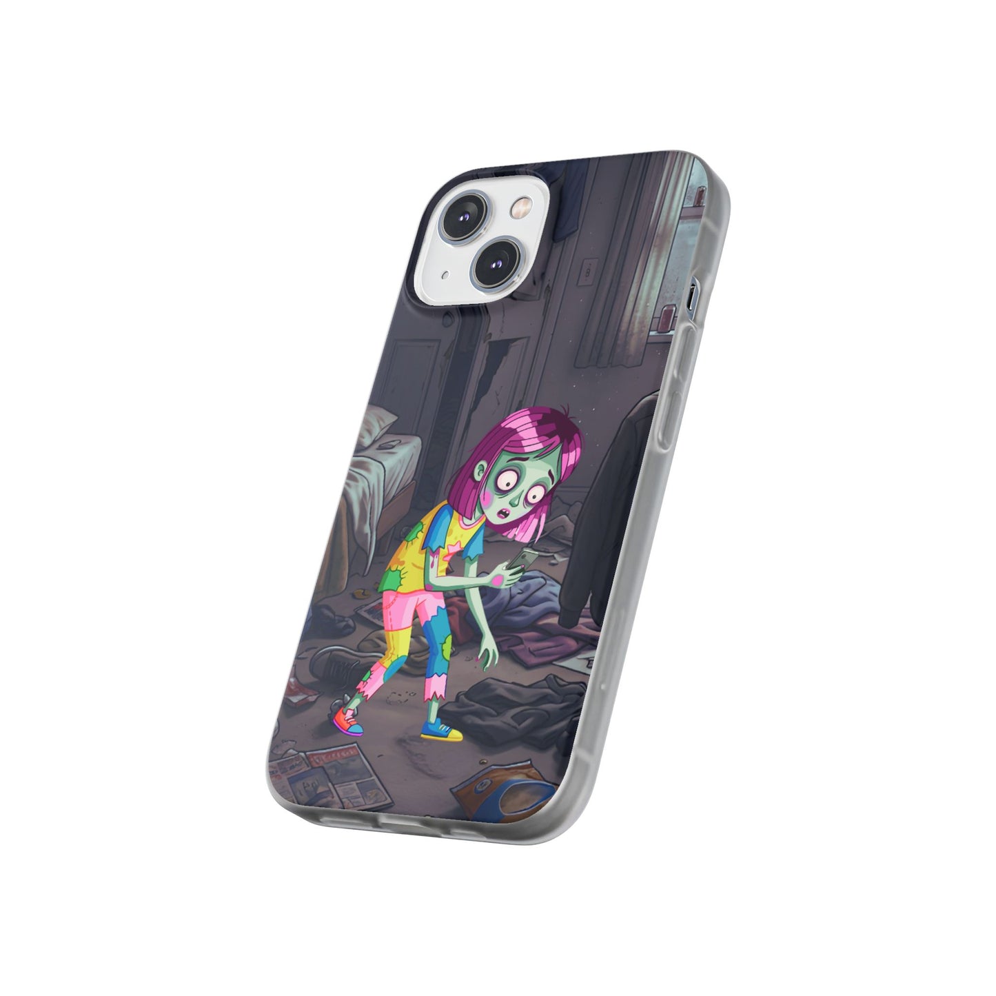 Zombie Girl Phone Case — Cute Creepy Cartoon Phone Cover