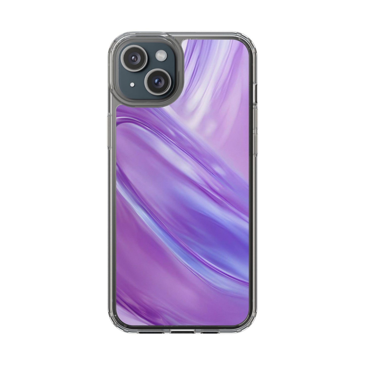 Clear Phone Case – Lavender Wave