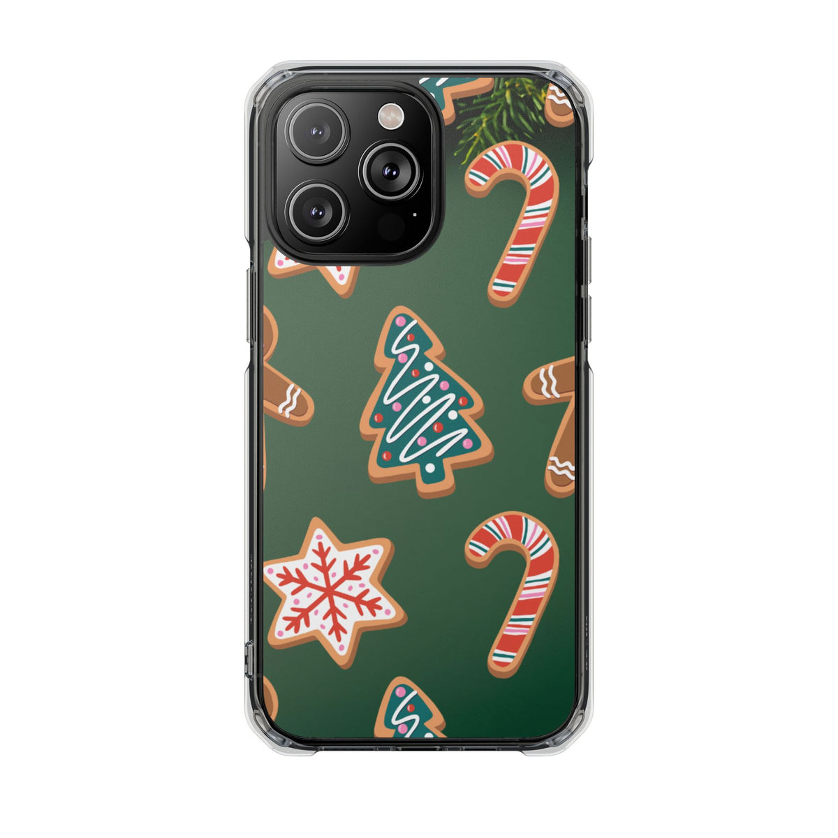 Clear Magnetic Phone Case – Cookie Season – Compatible with iPhone 14–17 Series
