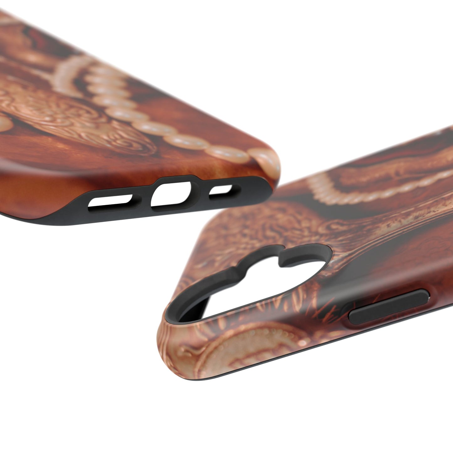 Wireless-Charging Compatible Case – Bronze Vanity