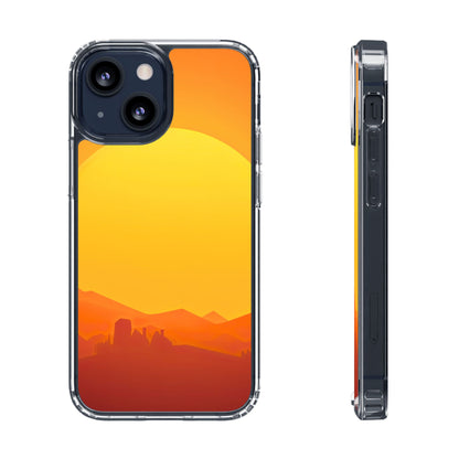 Clear Phone Case – Desert Sunrise