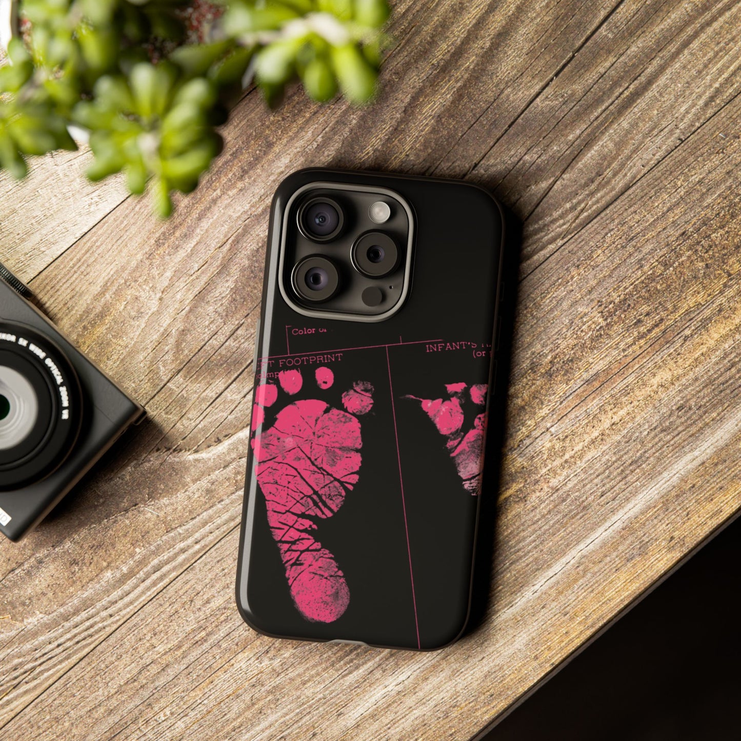 Protective Phone Case – Mom’s Little Pink Footprints