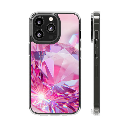 Clear Phone Case – Pink Ice