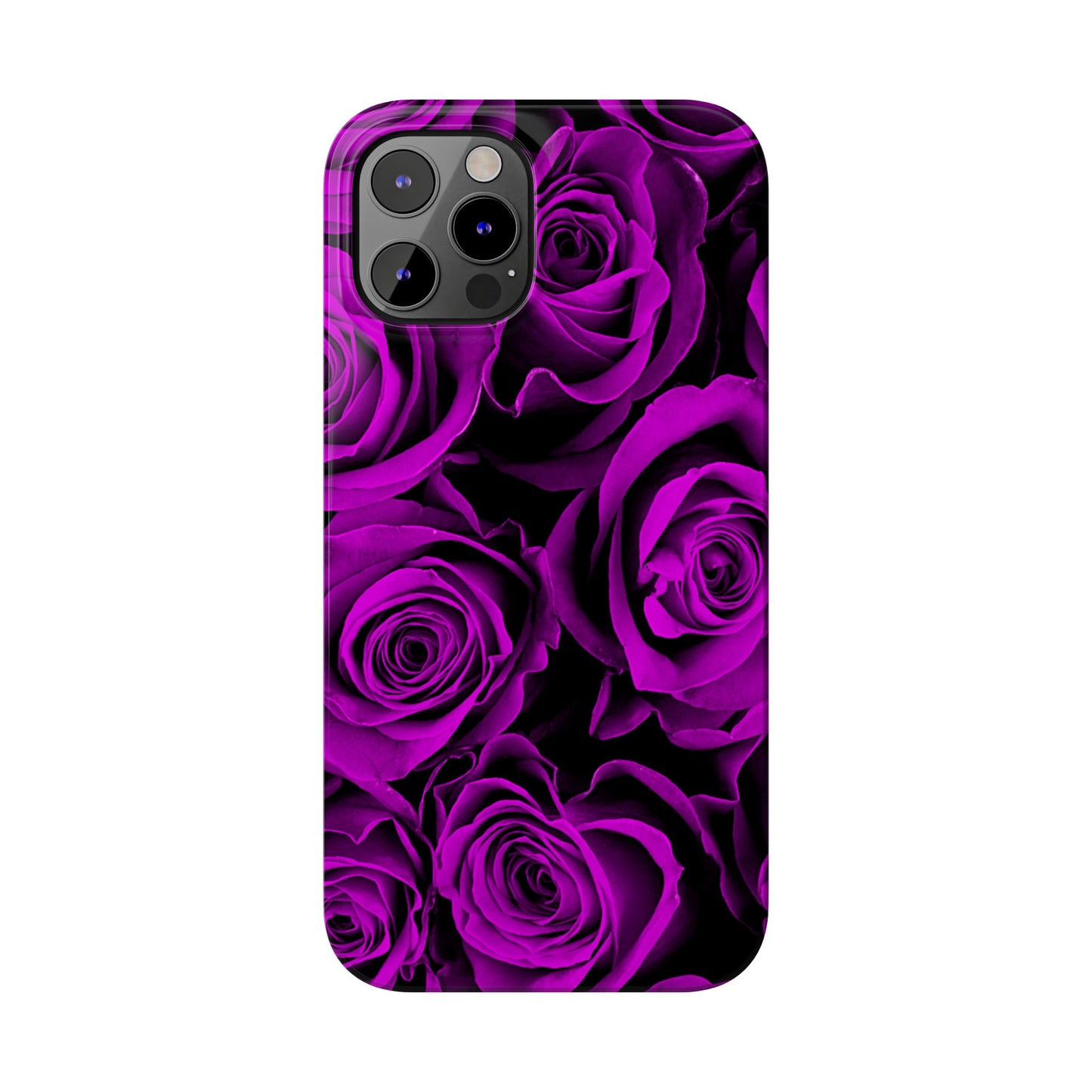 Slim Phone Case – Amethyst Roses