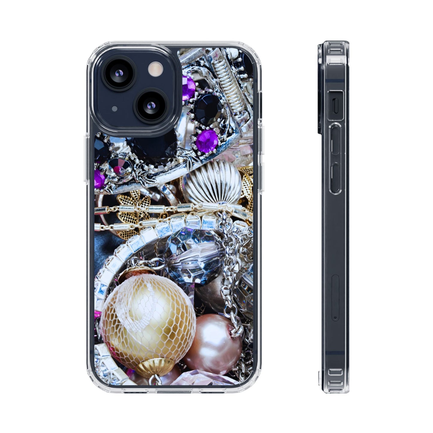 Clear Phone Case – Chrome Jewel