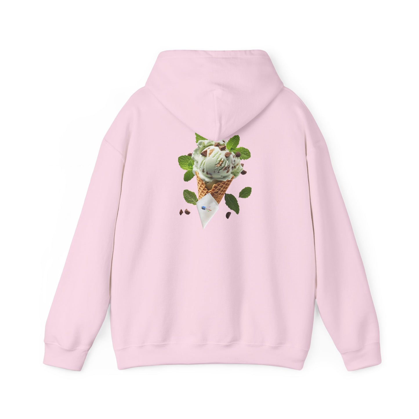 Pullover Hoodie – Never a Bad Connection Mint Ice Cream Design