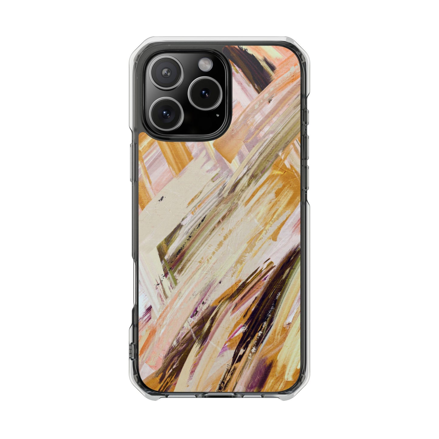 Clear Magnetic Phone Case – Brush & Bronze