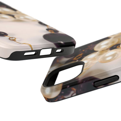 Impact-Resistant Phone Case – Noir Pearl