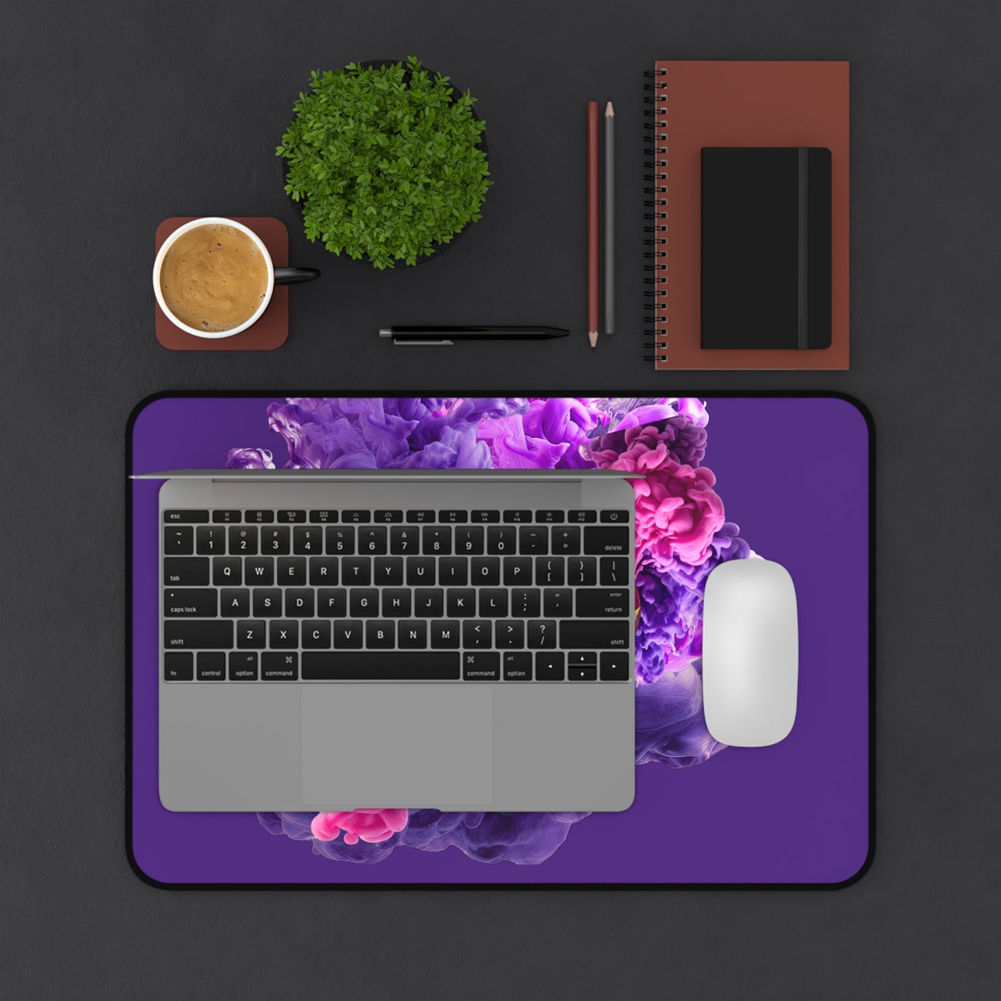 Neoprene Desk Mat – Purple Haze Lips