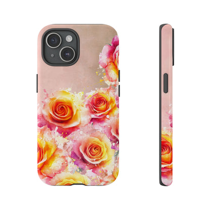 Protective Phone Case – Sunset Roses