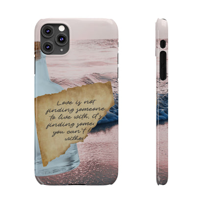 Slim Phone Case – Written in the Tide