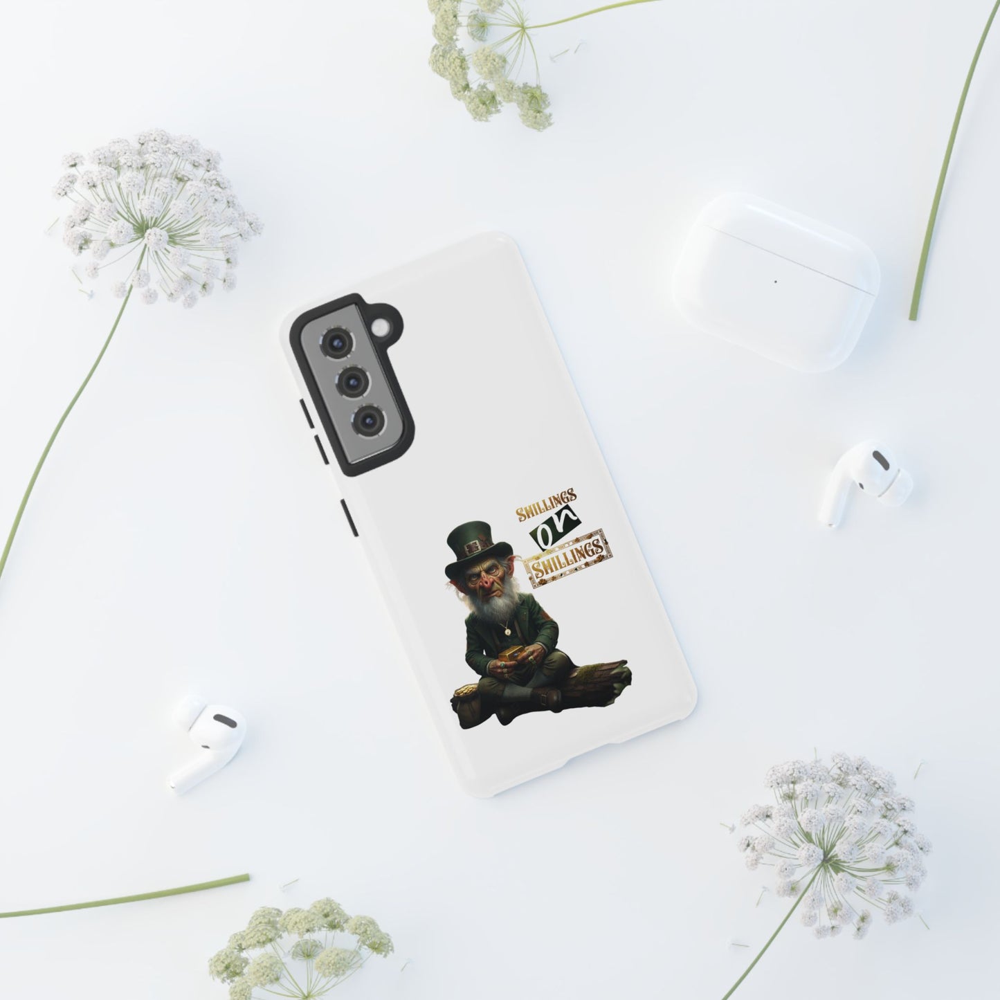 Protective Phone Case – “Shillings on Shillings” Leprechaun Design