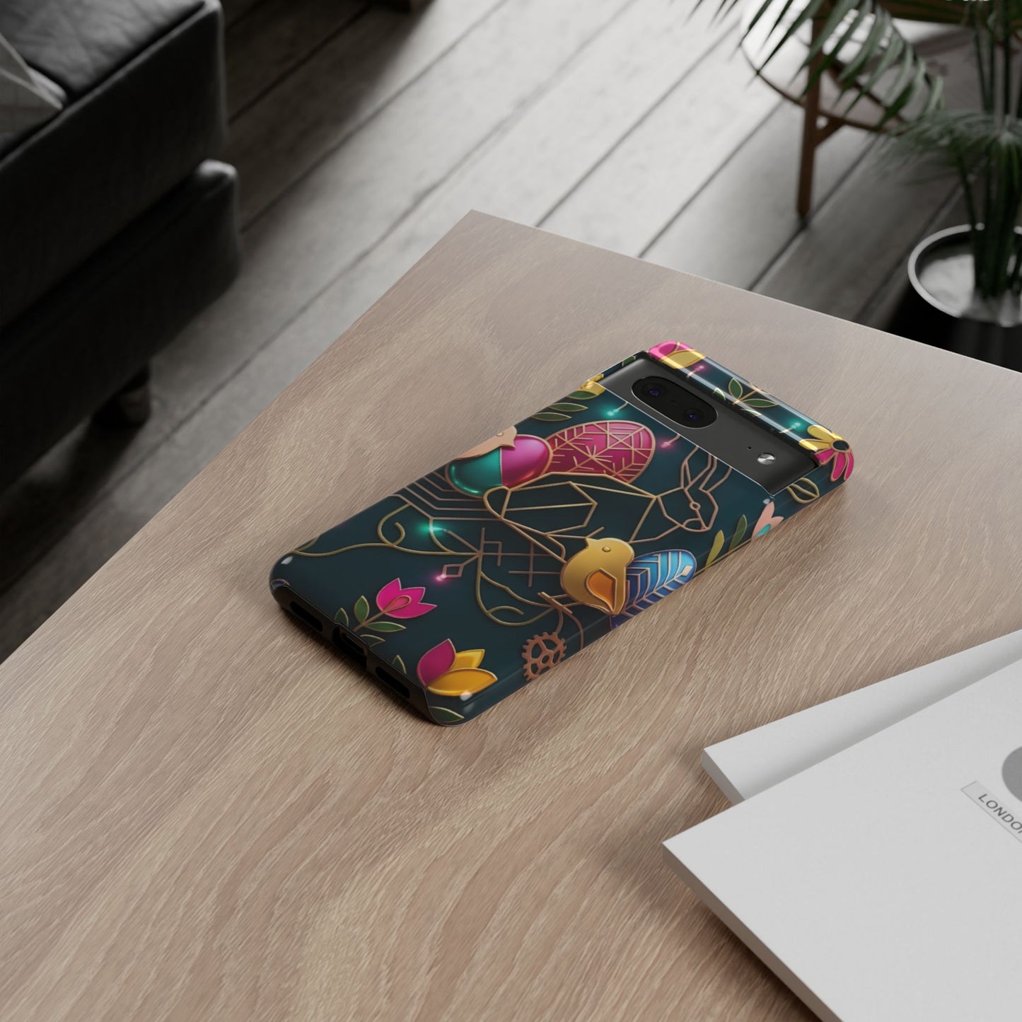 Protective Phone Case – Jeweled Garden