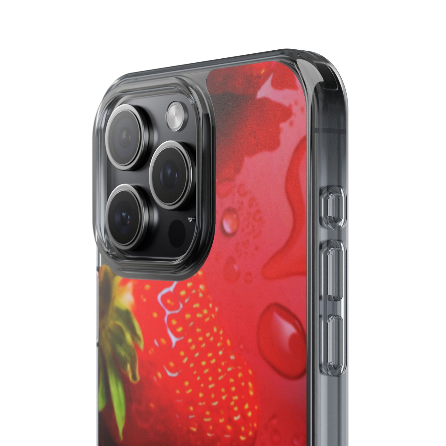 Clear Phone Case – Strawberry Drip