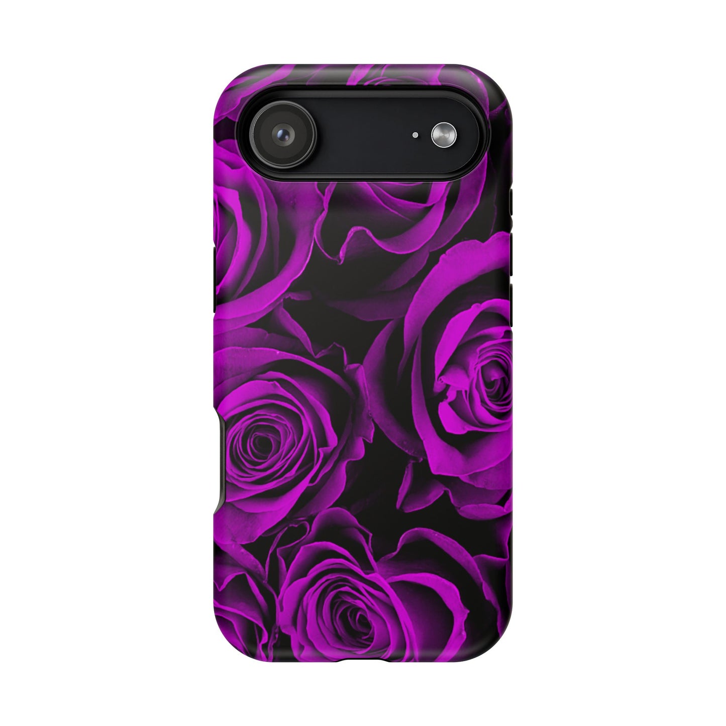 Wireless-Charging Compatible Case – Amethyst Roses
