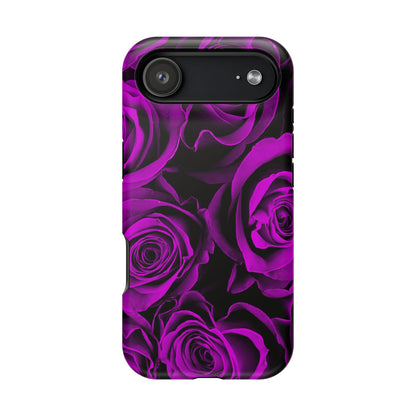 Wireless-Charging Compatible Case – Amethyst Roses